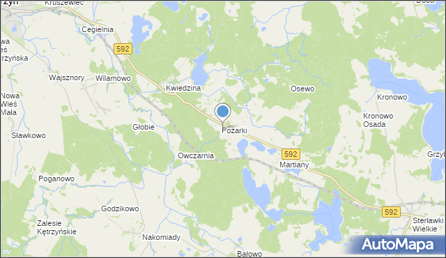 mapa Leśniczówka Koronowo, Leśniczówka Koronowo na mapie Targeo